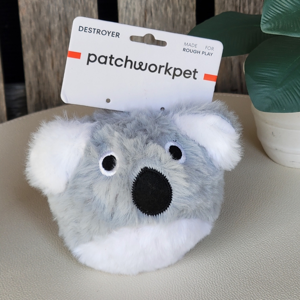 Koala Gray Patchwork NEW Pet 4" Plush DestroyerToy